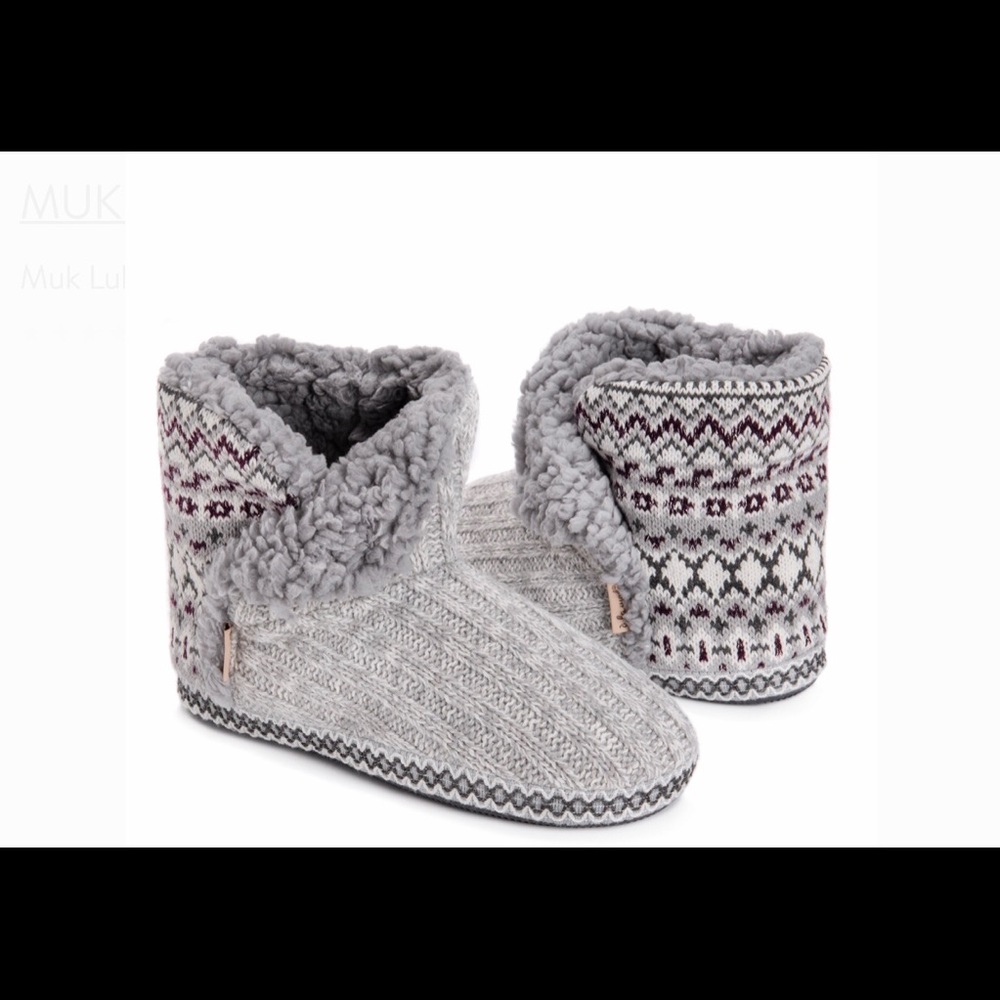 Fair Isle Bootie Slipper